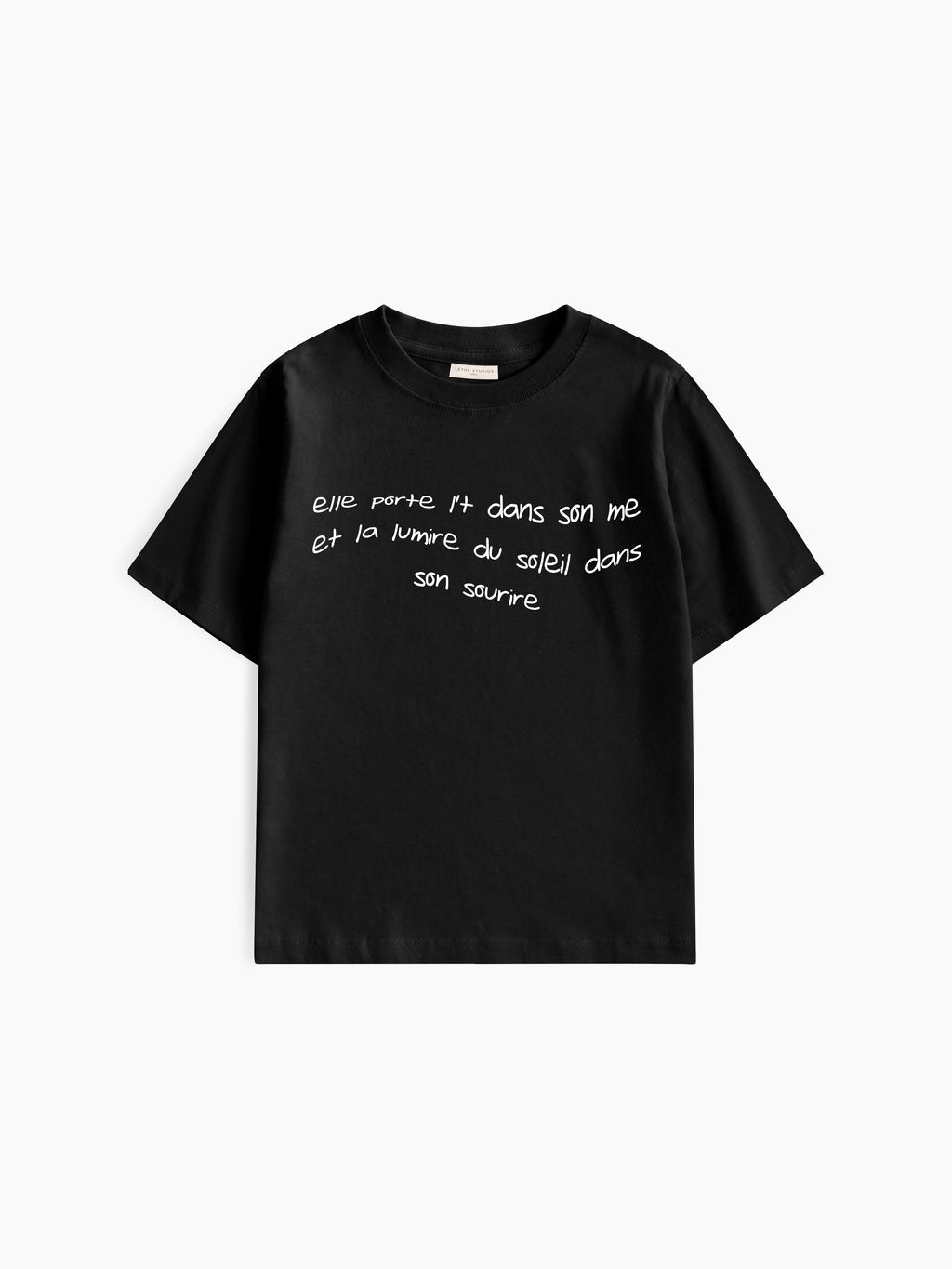 Soleil Interieur Baby Tee - Siyah - Baby Tee - Lethe Studios