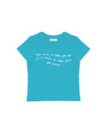 SOLEIL INTERIEUR BABY TEE - Turkuaz - Baby Tee - Lethe Studios