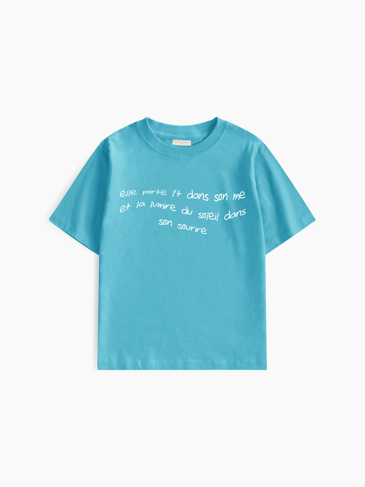 Soleil Interieur Baby Tee - Turkuaz - Baby Tee - Lethe Studios