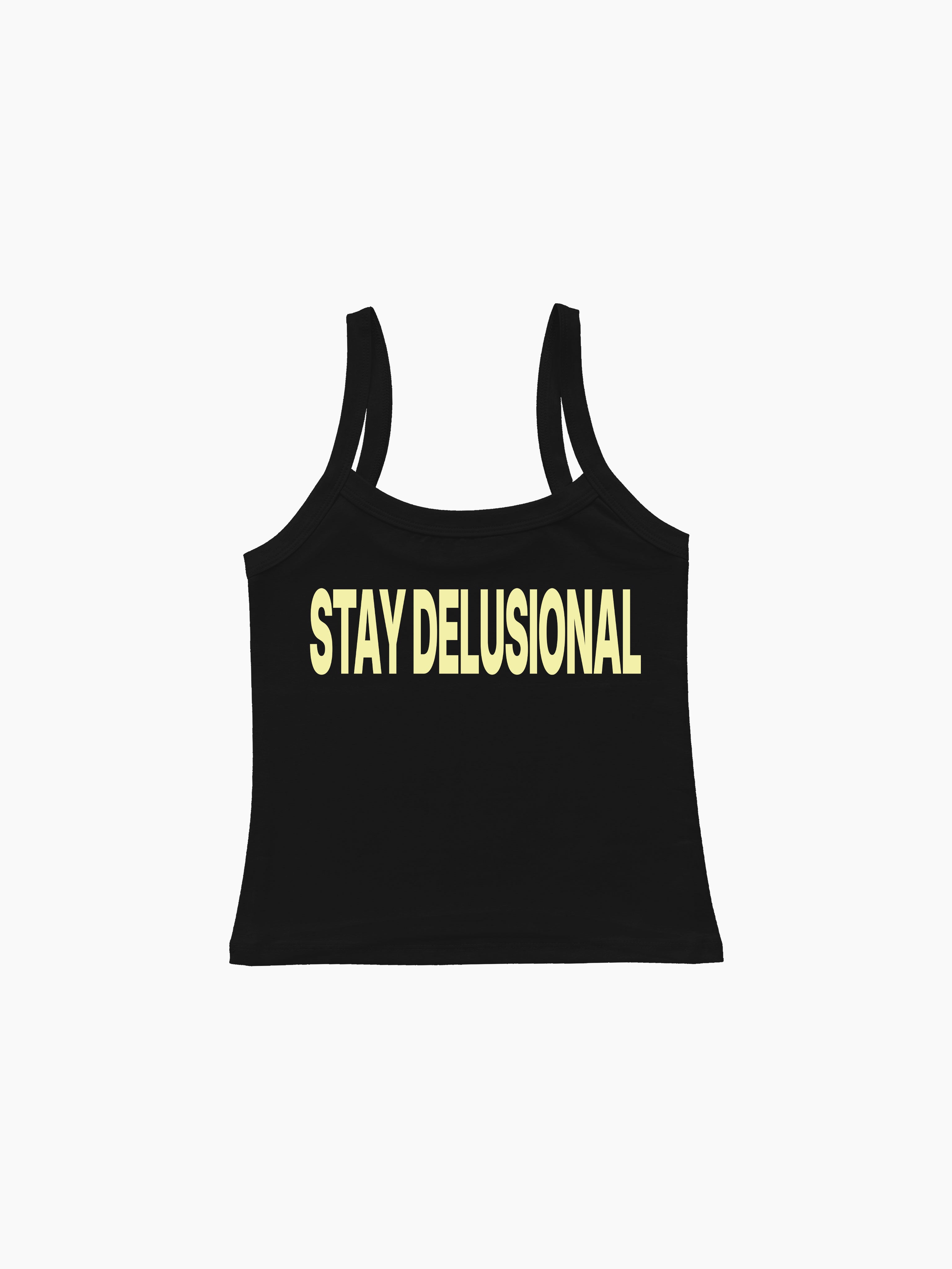 Stay Delusional Askılı Bluz - Siyah - Askılı Bluz - Lethe Studios