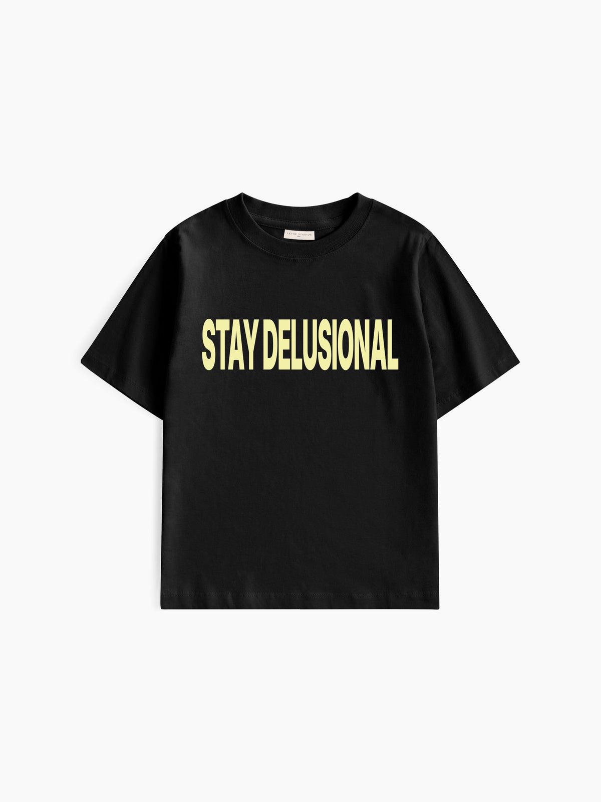 Stay Delusional Baby Tee - Siyah - Baby Tee - Lethe Studios