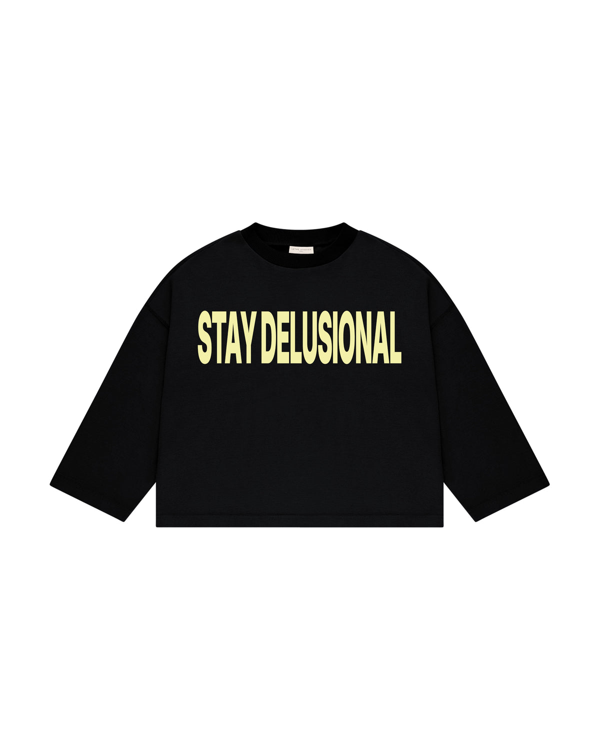 Stay Delusional Uzun Kollu T-Shirt - Siyah - Uzun Kollu T-Shirt - Lethe Studios
