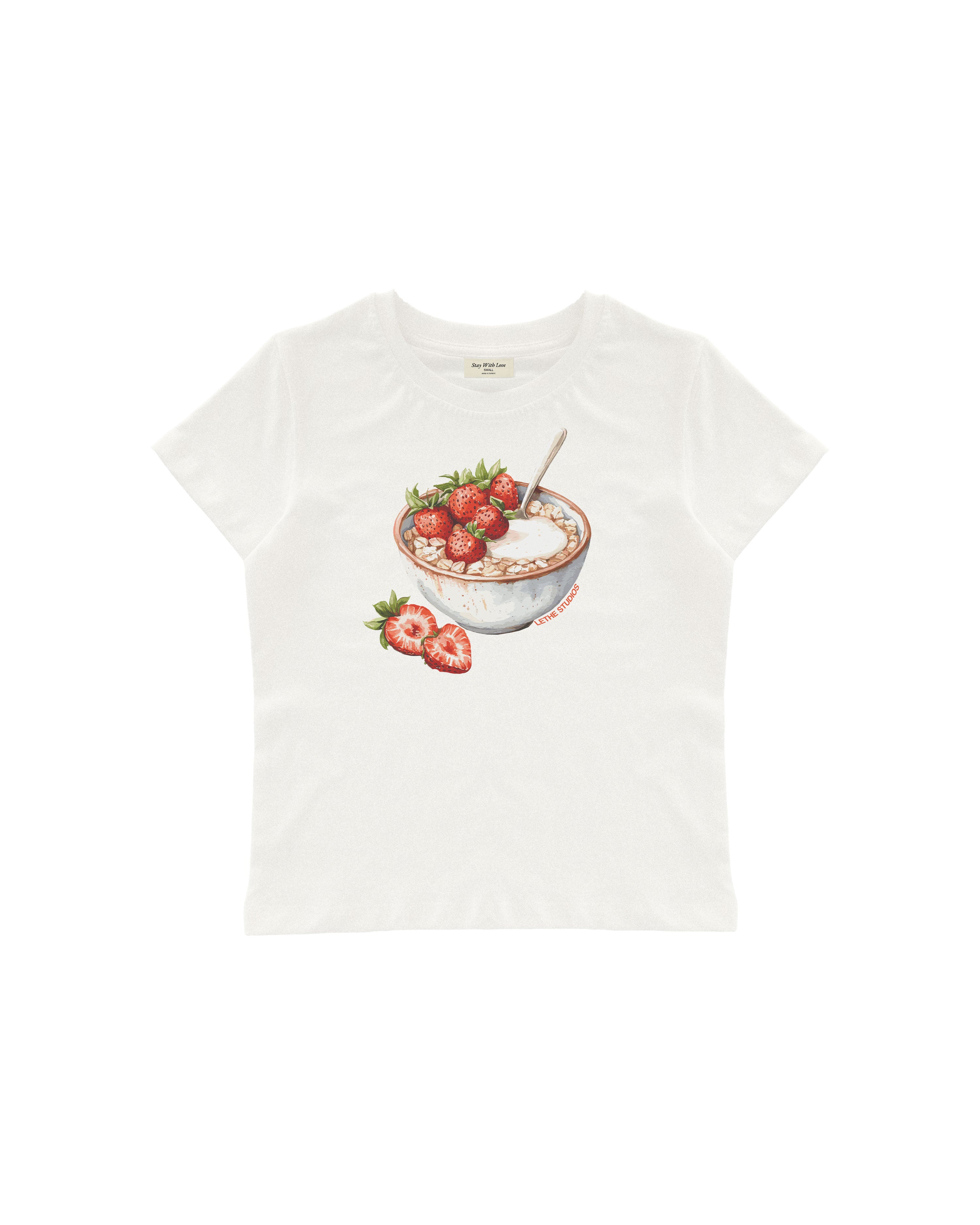 STRAWBERRY OATS BABY TEE