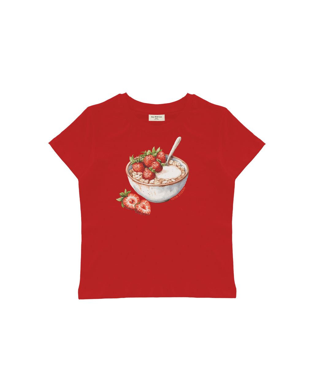 STRAWBERRY OATS BABY TEE