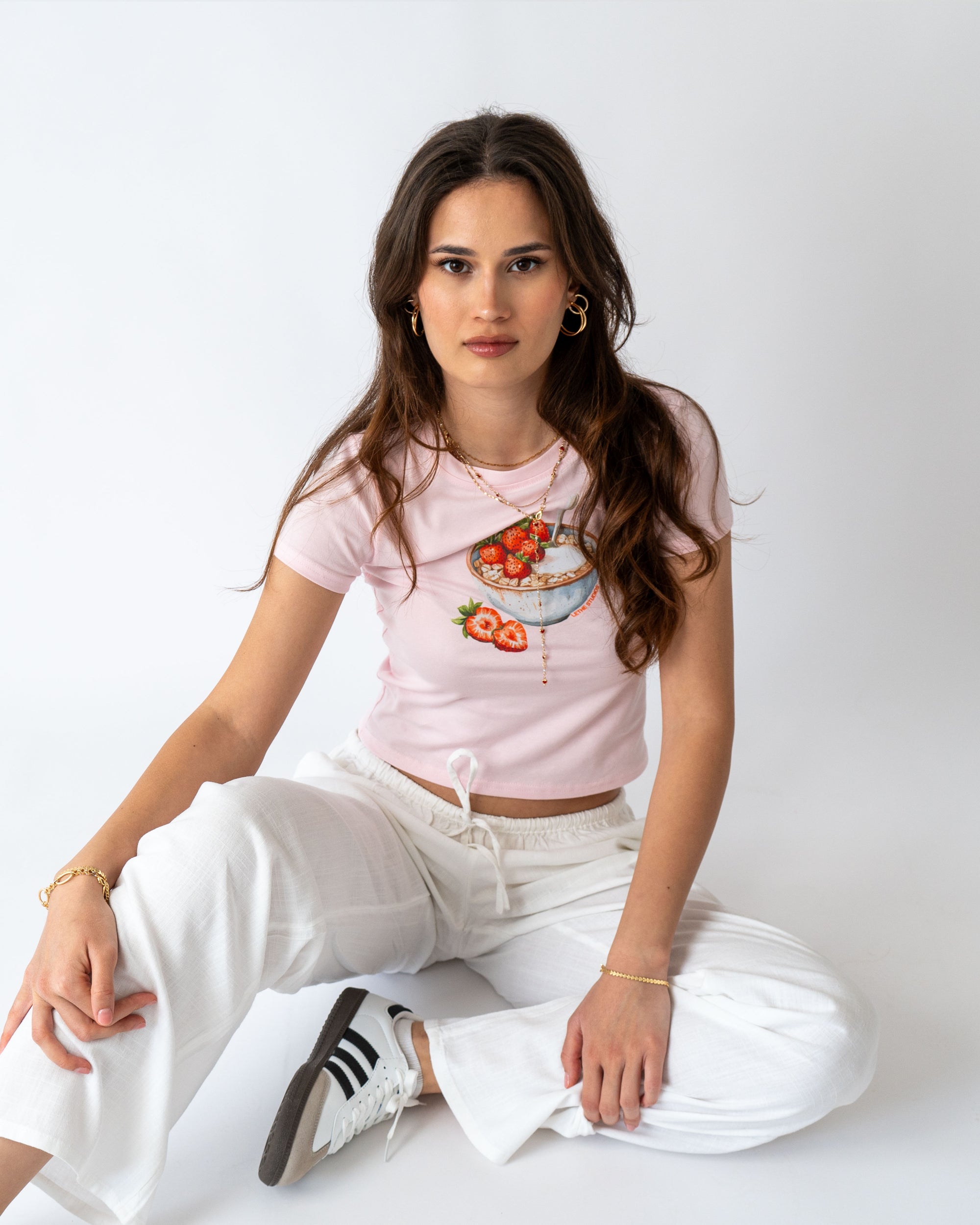 STRAWBERRY OATS BABY TEE