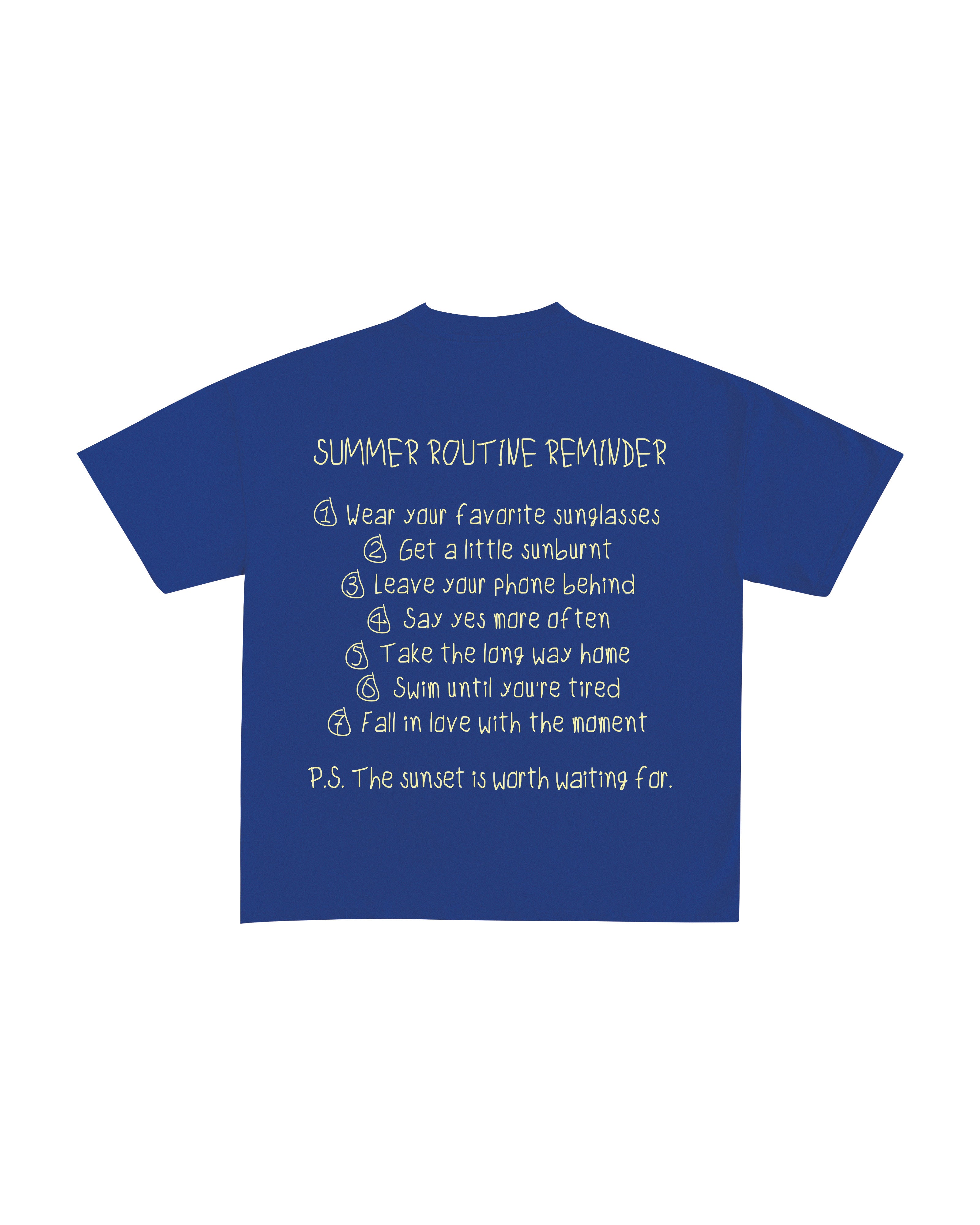 SUMMER ROUTINE REMINDER T-SHIRT