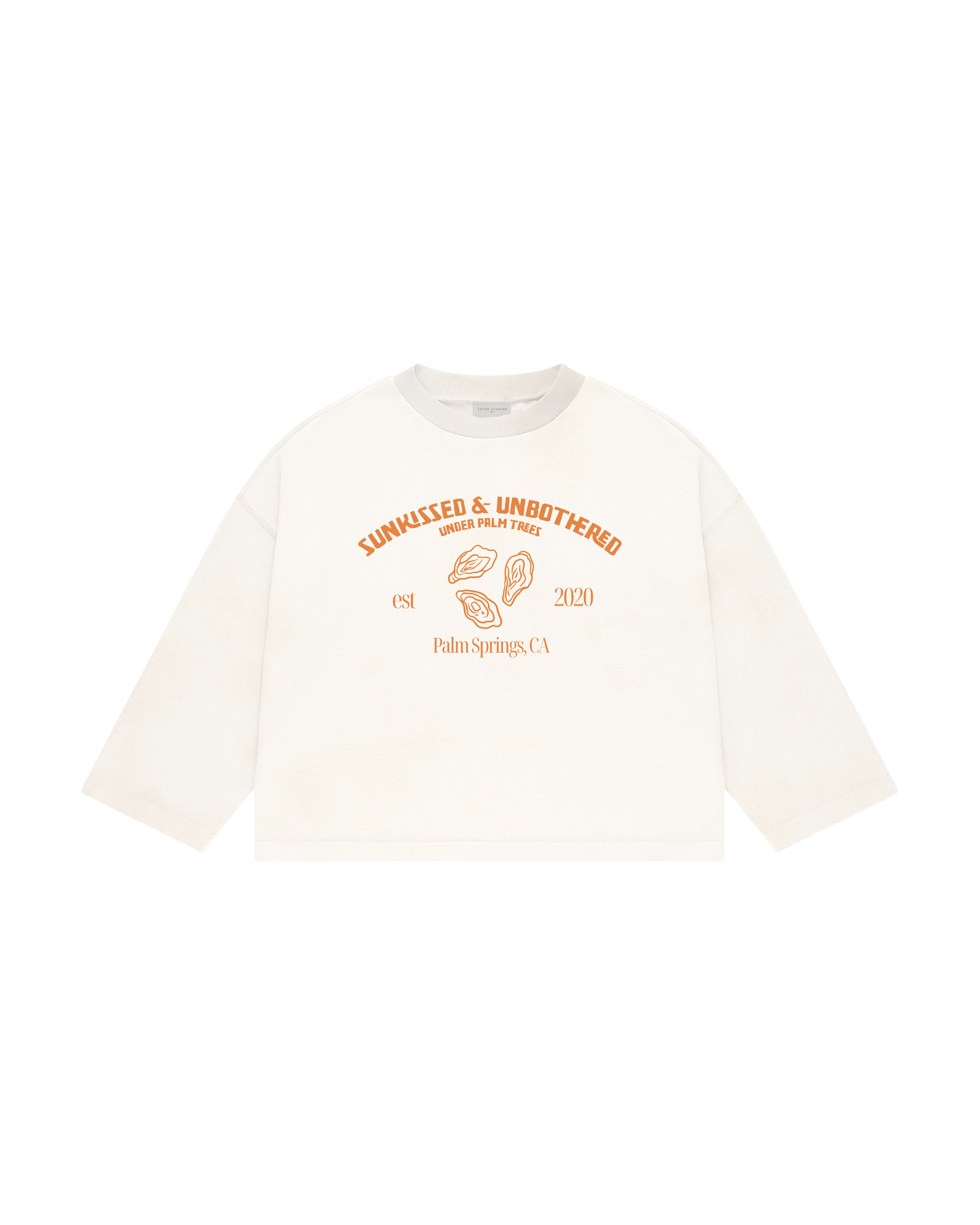 SUNKISSED & UNBOTHERED UZUN KOLLU T-SHIRT