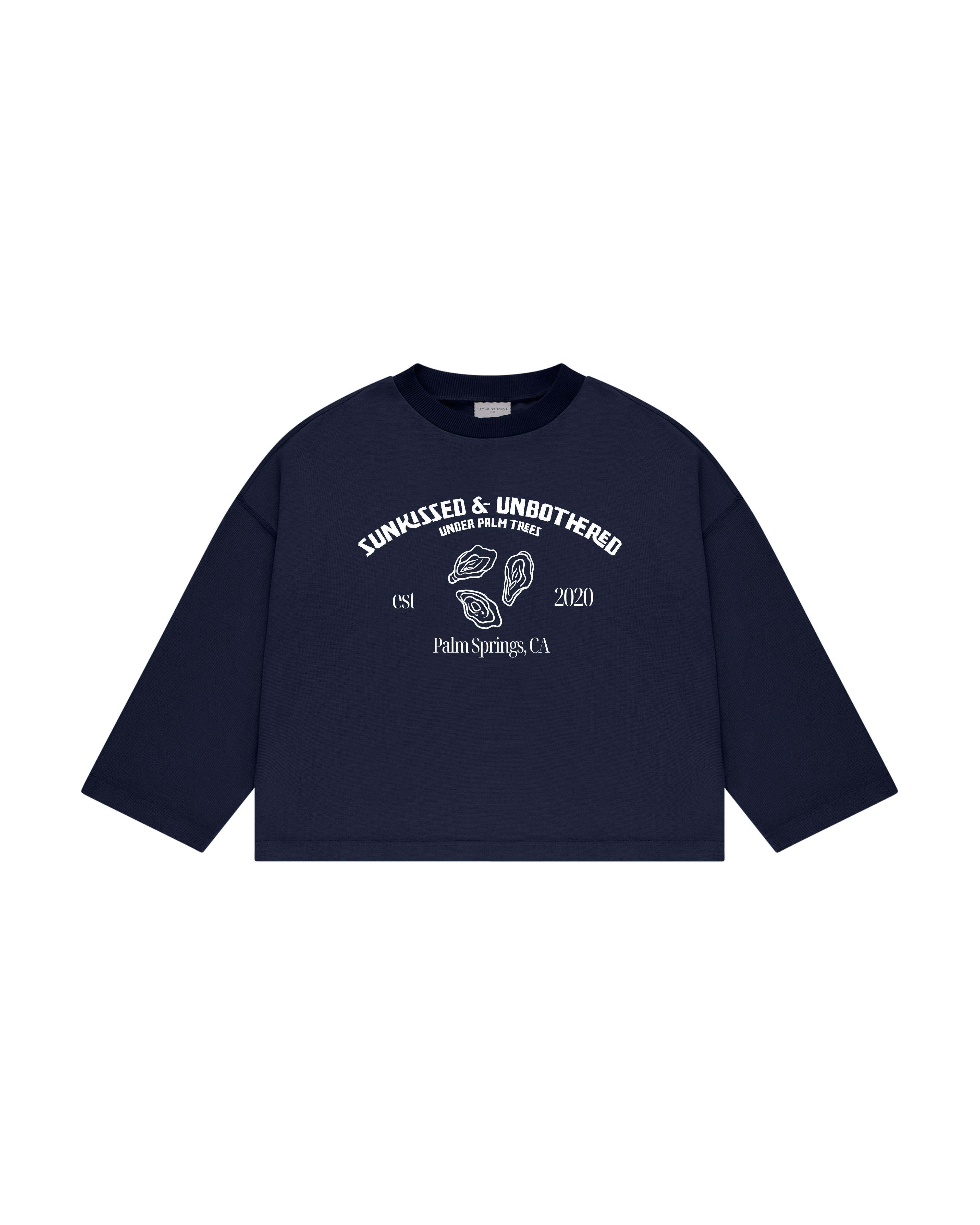 SUNKISSED & UNBOTHERED UZUN KOLLU T-SHIRT