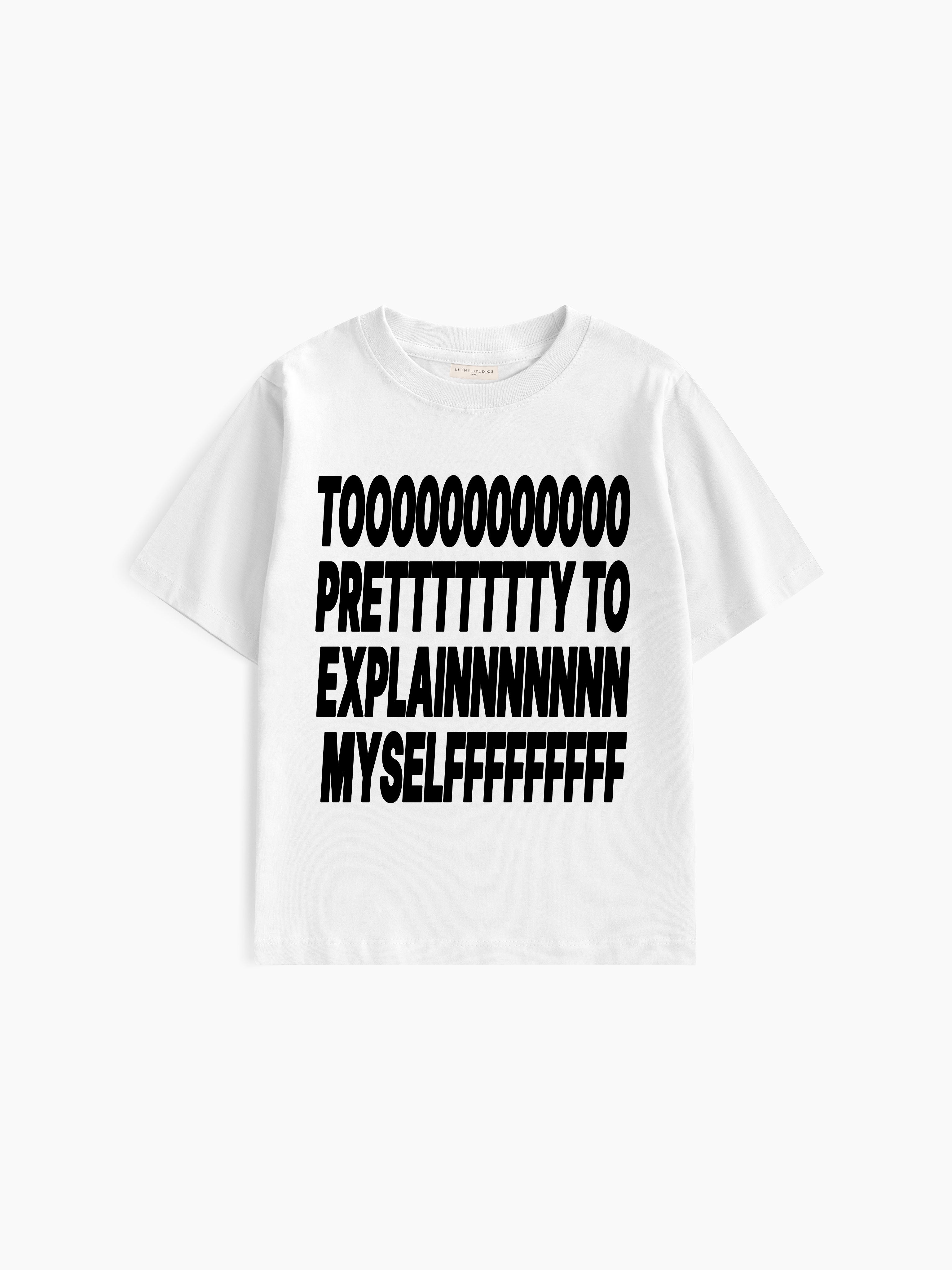 Too Pretty Baby Tee - Ekru - Baby Tee - Lethe Studios