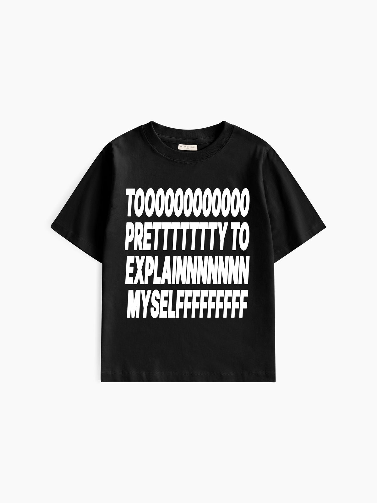 Too Pretty Baby Tee - Siyah - Baby Tee - Lethe Studios