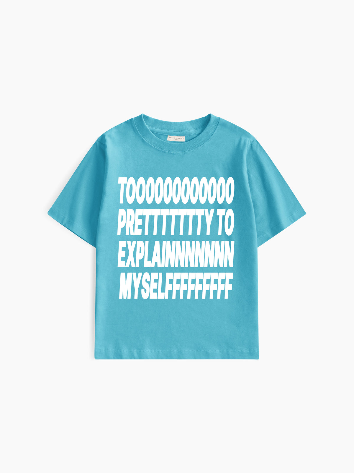 Too Pretty Baby Tee - Turkuaz - Baby Tee - Lethe Studios