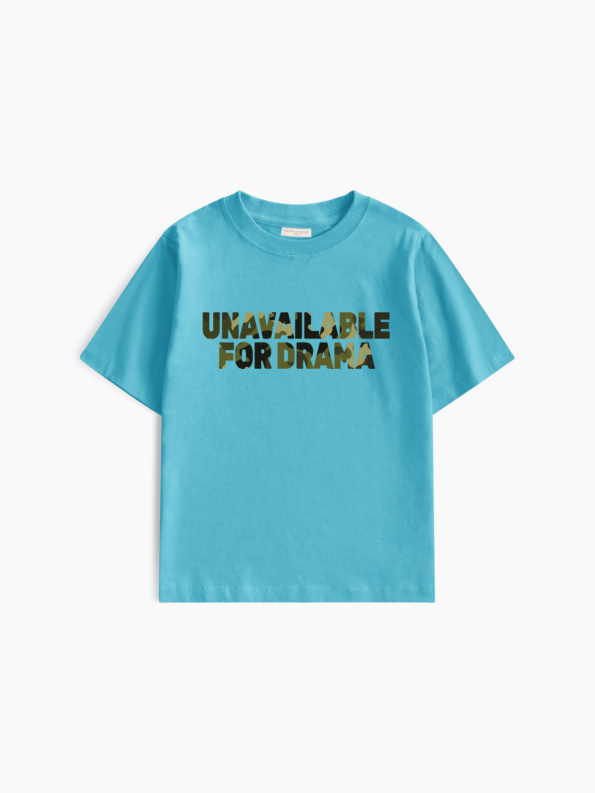 Unavailable For Drama Baby Tee - Turkuaz - Baby Tee - Lethe Studios