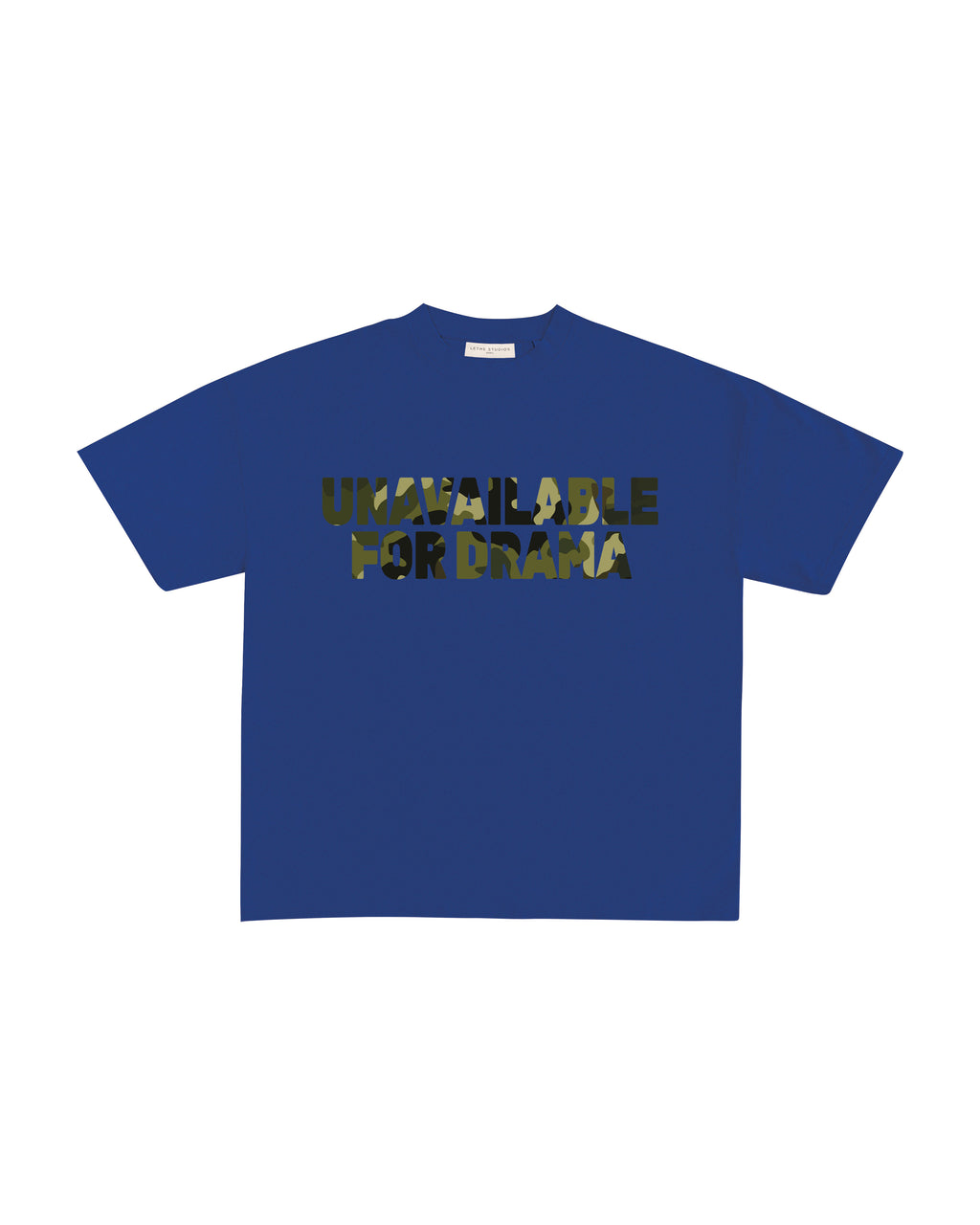 Unavailable For Drama T-Shirt - Saks Mavisi - Boxy Fit - Lethe Studios