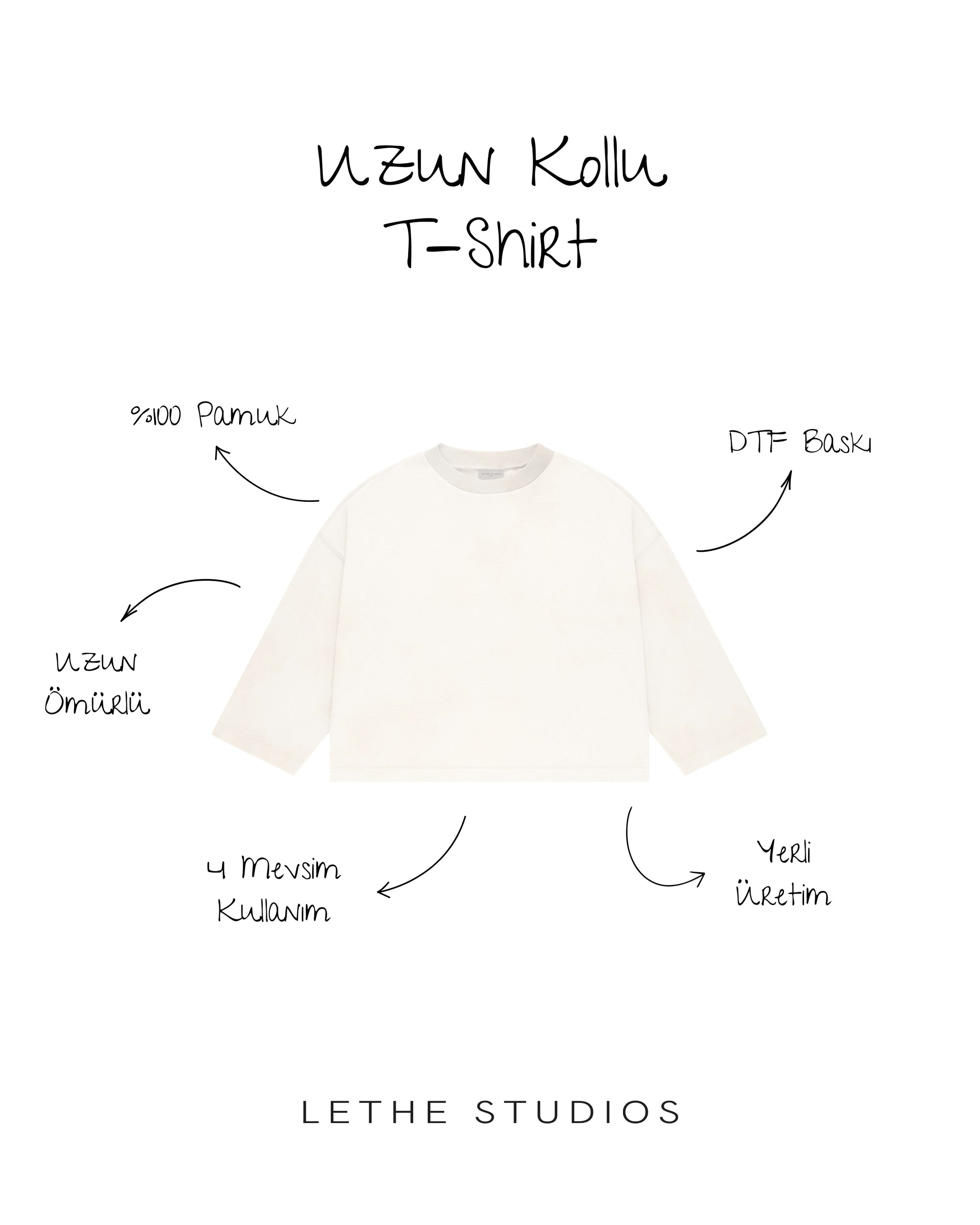 LETHE UZUN KOLLU T-SHIRT