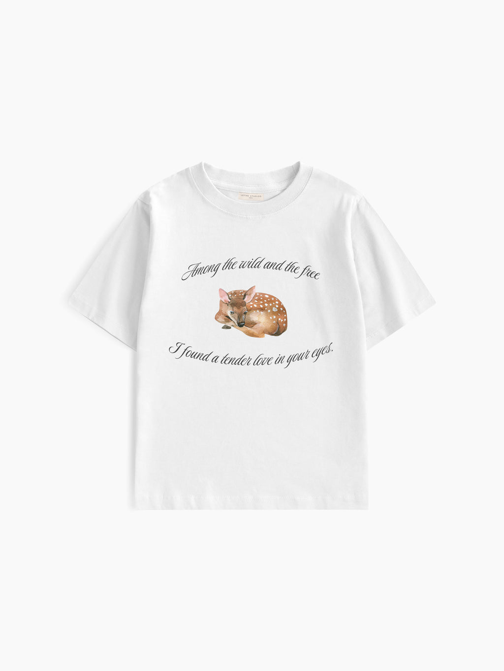 Wild & Free Baby Tee - Ekru - Baby Tee - Lethe Studios