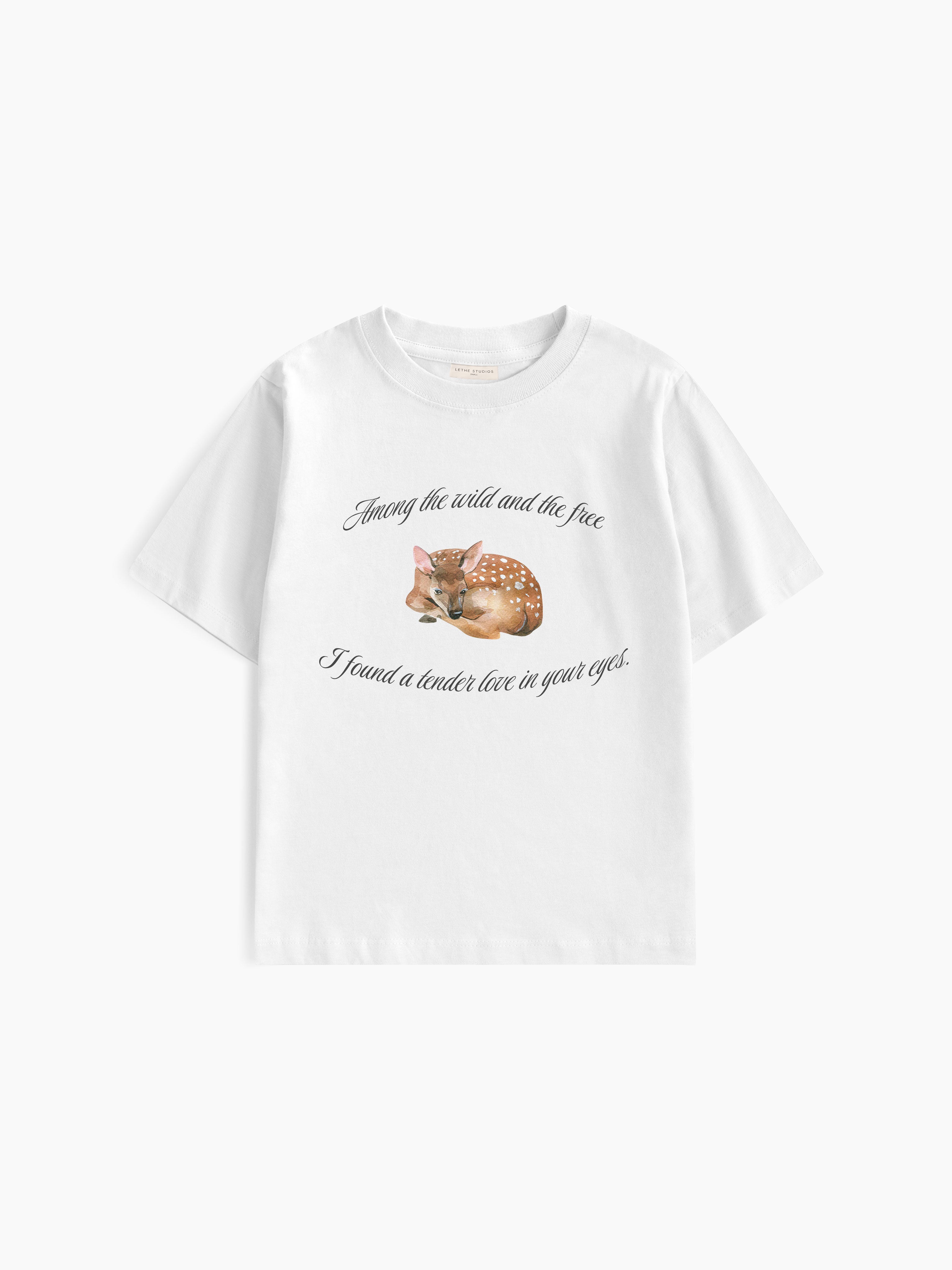Wild & Free Baby Tee - Ekru - Baby Tee - Lethe Studios