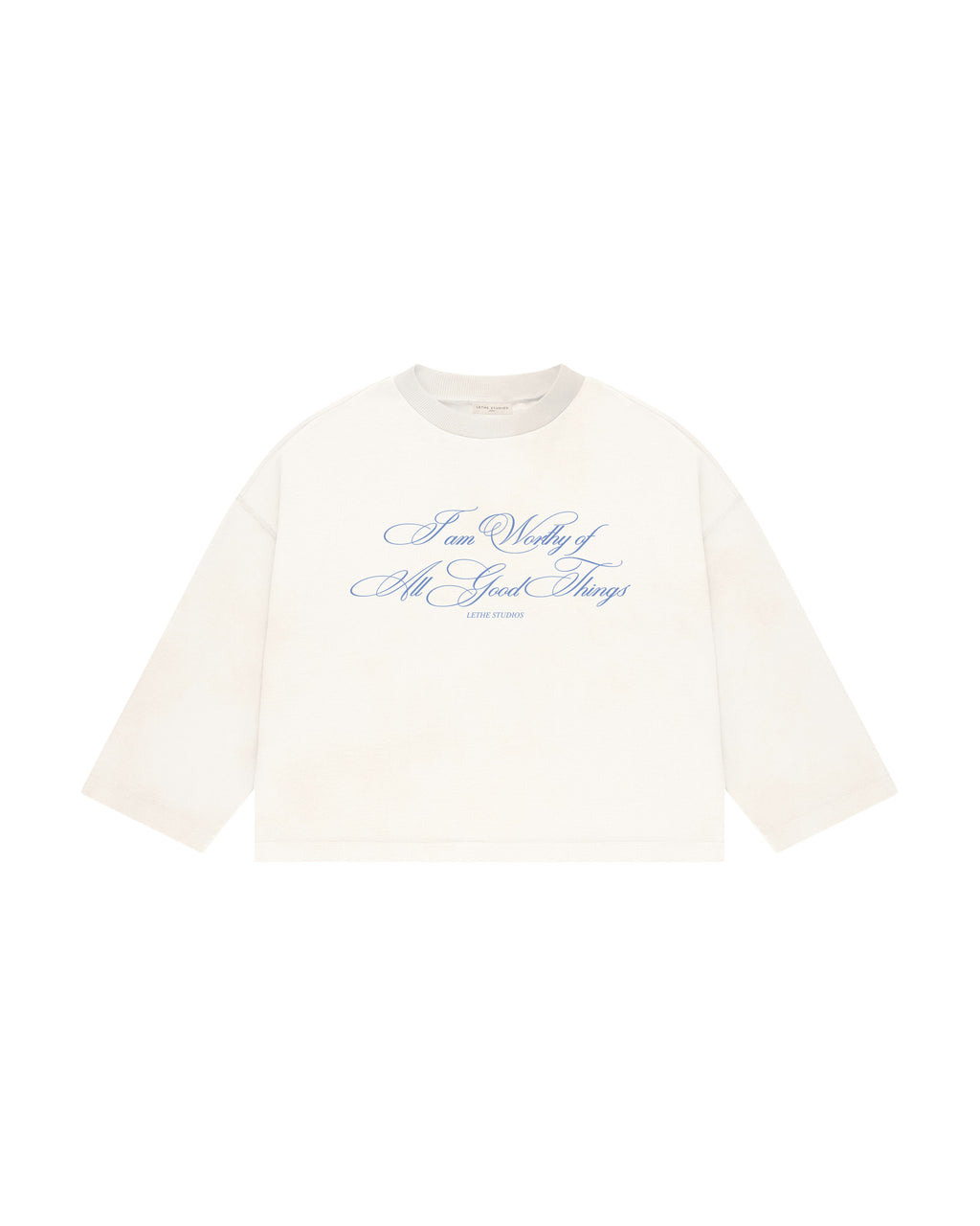 Worth Of Good Uzun Kollu T-Shirt - Ekru - Uzun Kollu T-Shirt - Lethe Studios