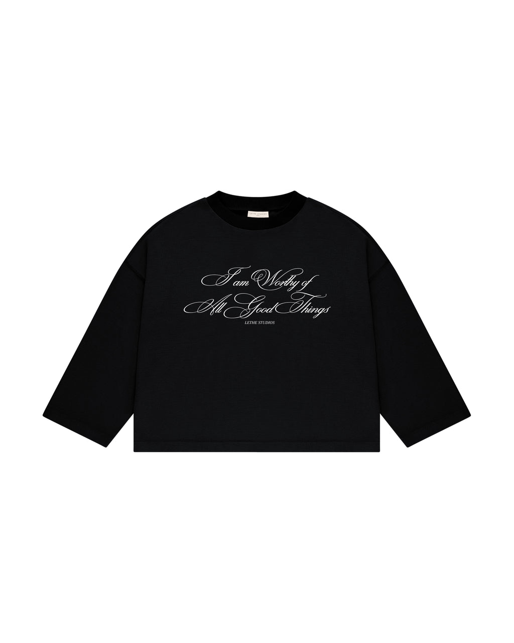Worth Of Good Uzun Kollu T-Shirt - Siyah - Uzun Kollu T-Shirt - Lethe Studios